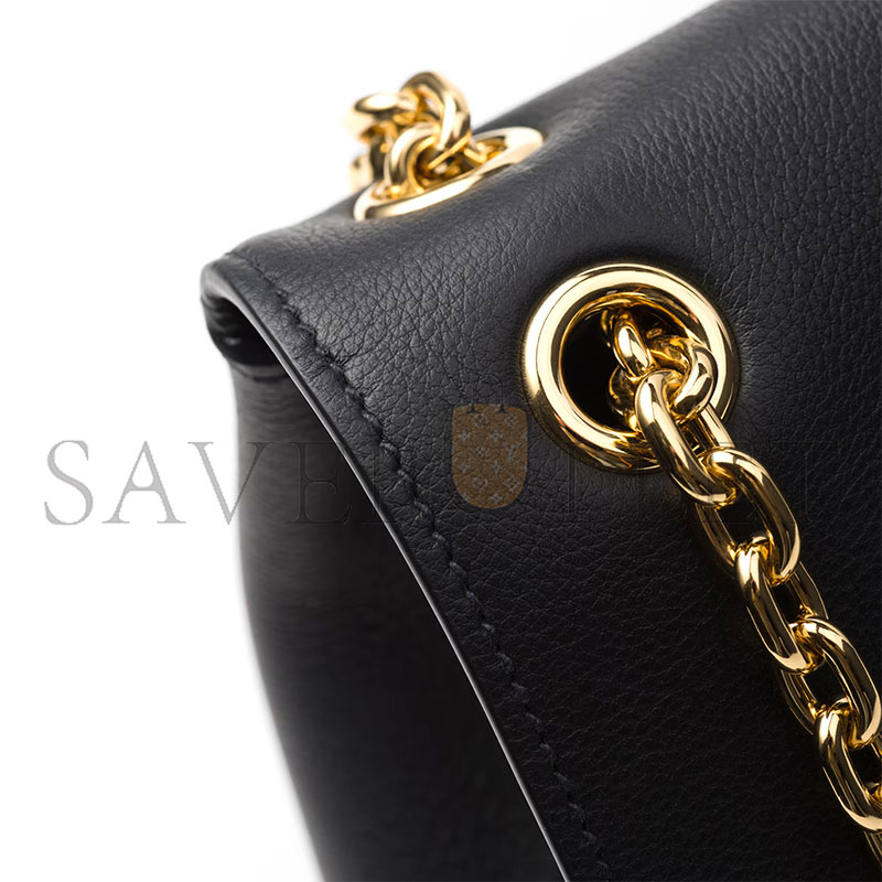 Pra*a doux medium leather shoulder bag 1bd371 (29*16*9.5cm)